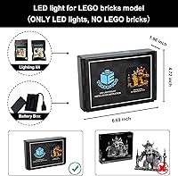 Vista 13 de Vaodest LED Light for Lego 71395 Question Mark Model,Design and Configuration Compatible with Model 71395 (LED Light Only, Not Building Block Kit)
