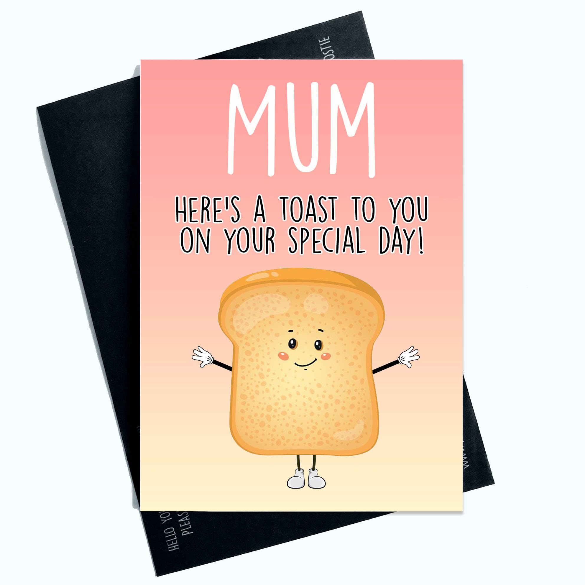 Peachy Antics Here's A Special Toast Mother's Day Greeting Card Funny Mother's Day Card For Mum Joke Novelty Card For Mum For Her For Women SP162