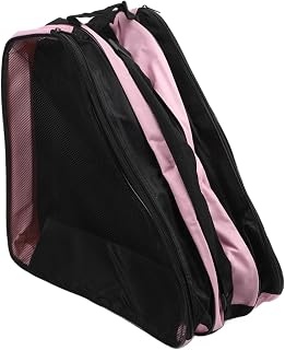 Roller Skate Bag with Three-Layer Design for Inline Ice Skates, Breath Nylon Carry Storage Case for Helmet and Protective Gear, Sports Equipment Organizer for Men Women