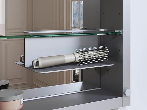 Miniatura 10 de KOHLER Verdera - Botiquín con marco ovalado de 22 pulgadas x 34 pulgadas, oro cepillado moderno