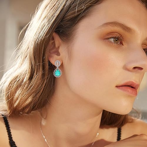 Miniatura 5 de Aretes de cruz para mujer, plata de ley 925, aretes colgantes de cruz vintage para mamá, hermana, hija, día de San Valentín, regalos de cumpleaños,