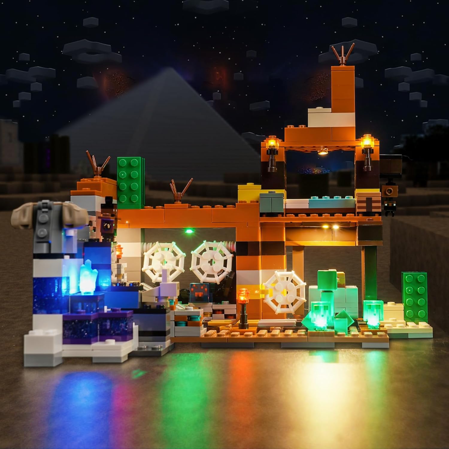BrickBling Light Kit Compatible with Lego The Badlands Mineshaft Playset, Creative Lighting Compatible with Lego 21263, Great Gift for Kids Aged 10+(Lights Only, No Bricks)