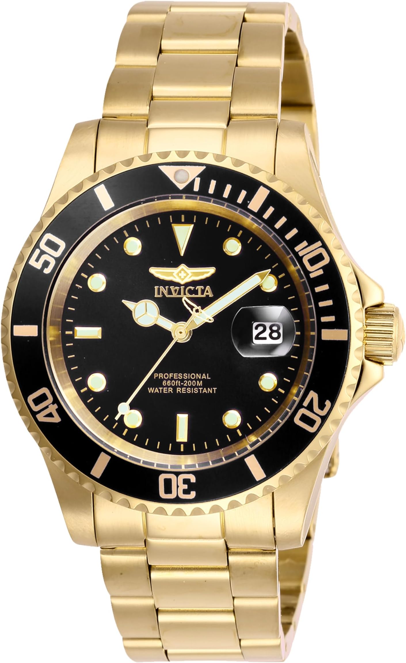 Men's Pro Diver Quartz Watch with Stainless Steel Strap
