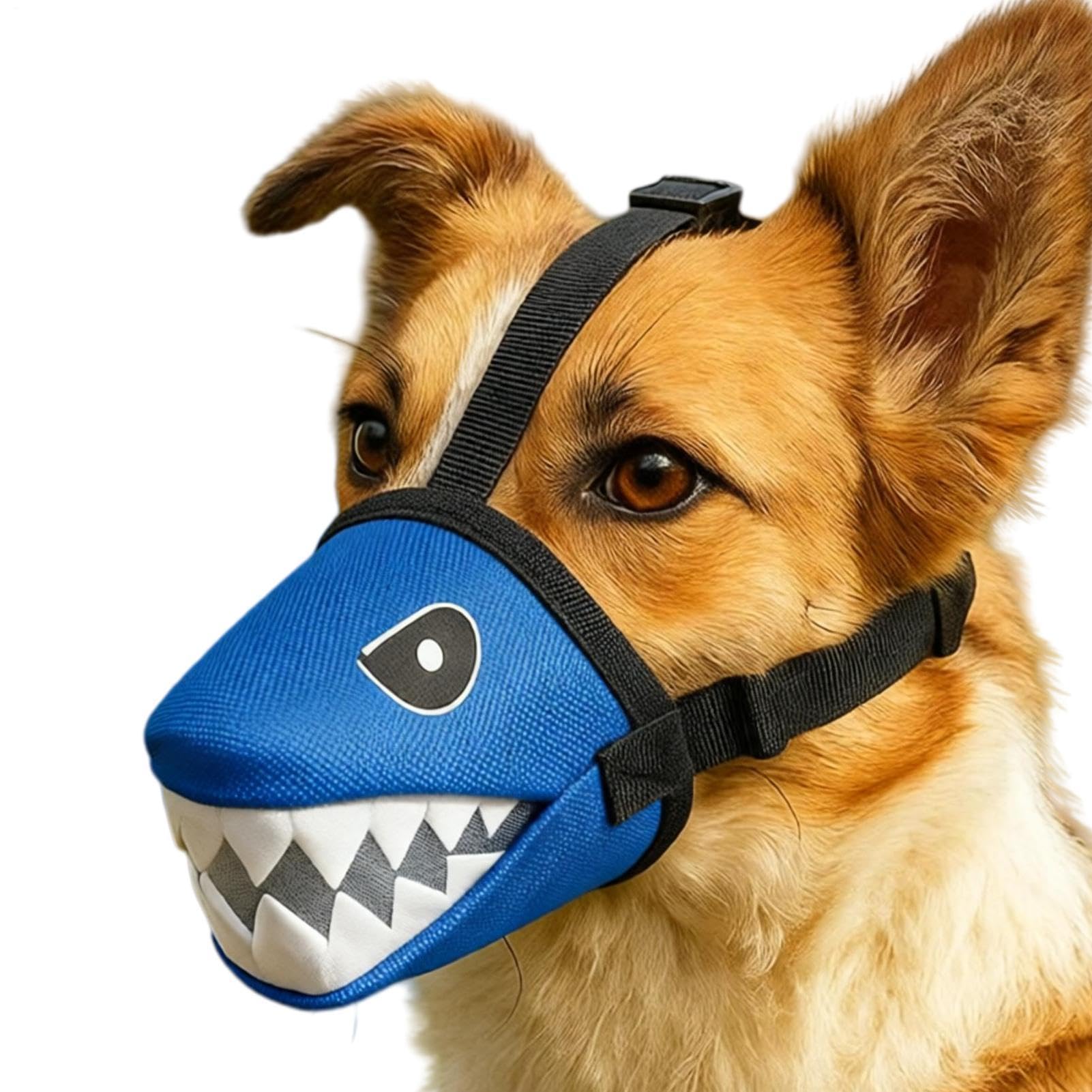 Dog Face Muzzle Adjustable Comfortable Anti-Scavenging Fabric