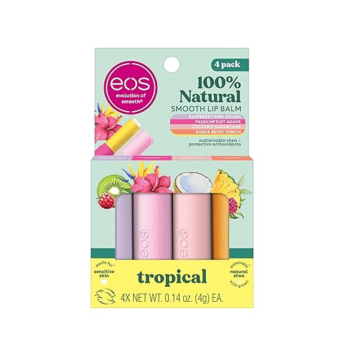 Vista 8 de eos Bálsamo labial 100% natural, leche de coco, bálsamo labial eos para la humedad durante todo el día, cuidado de los labios, manteca de karité