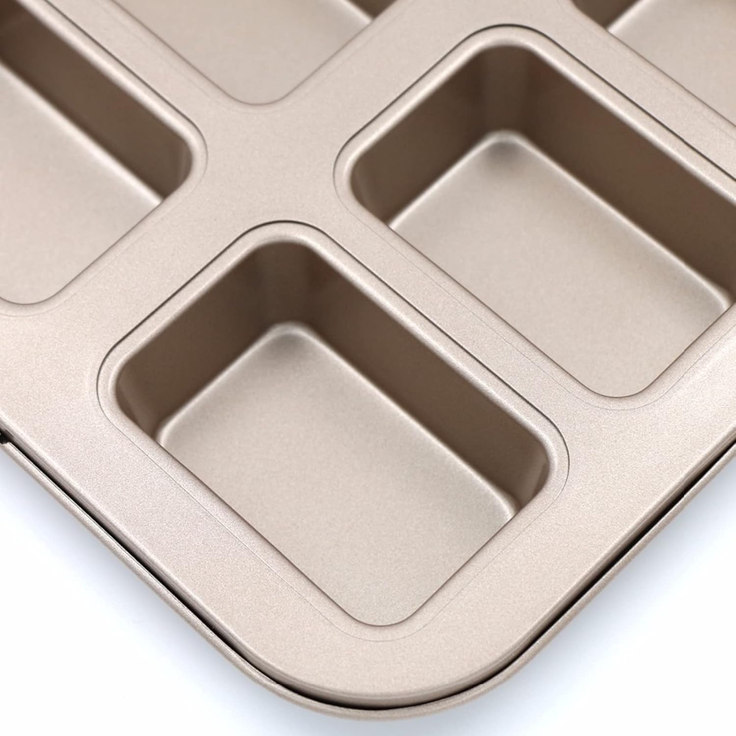 Baking Tray Metal 8 Cup Square Bread Pizza Biscuit Carbon Steel Coating Toast Baking Mold Cake Round Roasting Plate 1Pcs