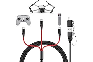 3-in-1 3A Fast Charging Cable for DJI Drones