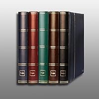 Vista 4 de Prophila Stamp Album (nuevo) 60 lados divididos blancos, cubierta azul acolchada