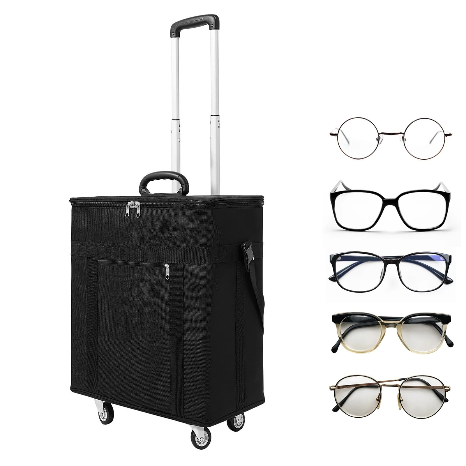 Valise pour 180 paires de lunettes : fini les rayures pendant les transports