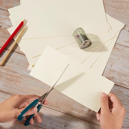 Miniatura 10 de 20 hojas de cartulina de papel grueso de colores en blanco para manualidades, manualidades, tarjetas, invitaciones, suministros de álbumes de