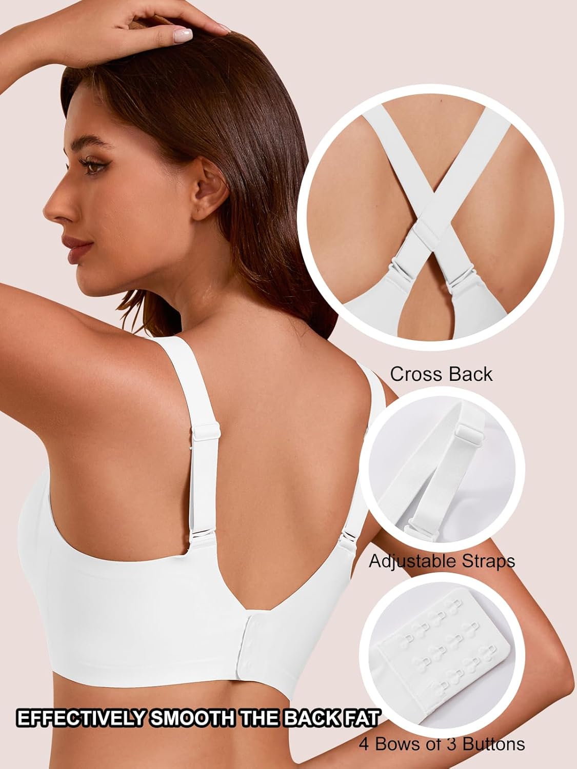 COCOMARTS Jelly Bras for Women No Underwire Seamless Push Up Scalloped Tshirt Bralettes Comfortable Wireless Everyday Bra - Image 5