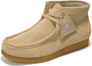 100% Genuine Leather Ankle Boots for Women - Lightweight & Non Slip Wome...