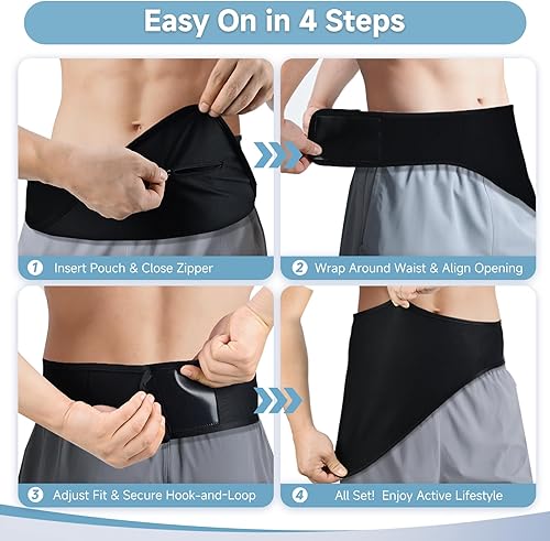 Miniatura 7 de Cinturón de ostomía para hombres y mujeres  Fundas para bolsas de ostomía y fundas de bolsa de colostomía para deportes  Envoltura de soporte