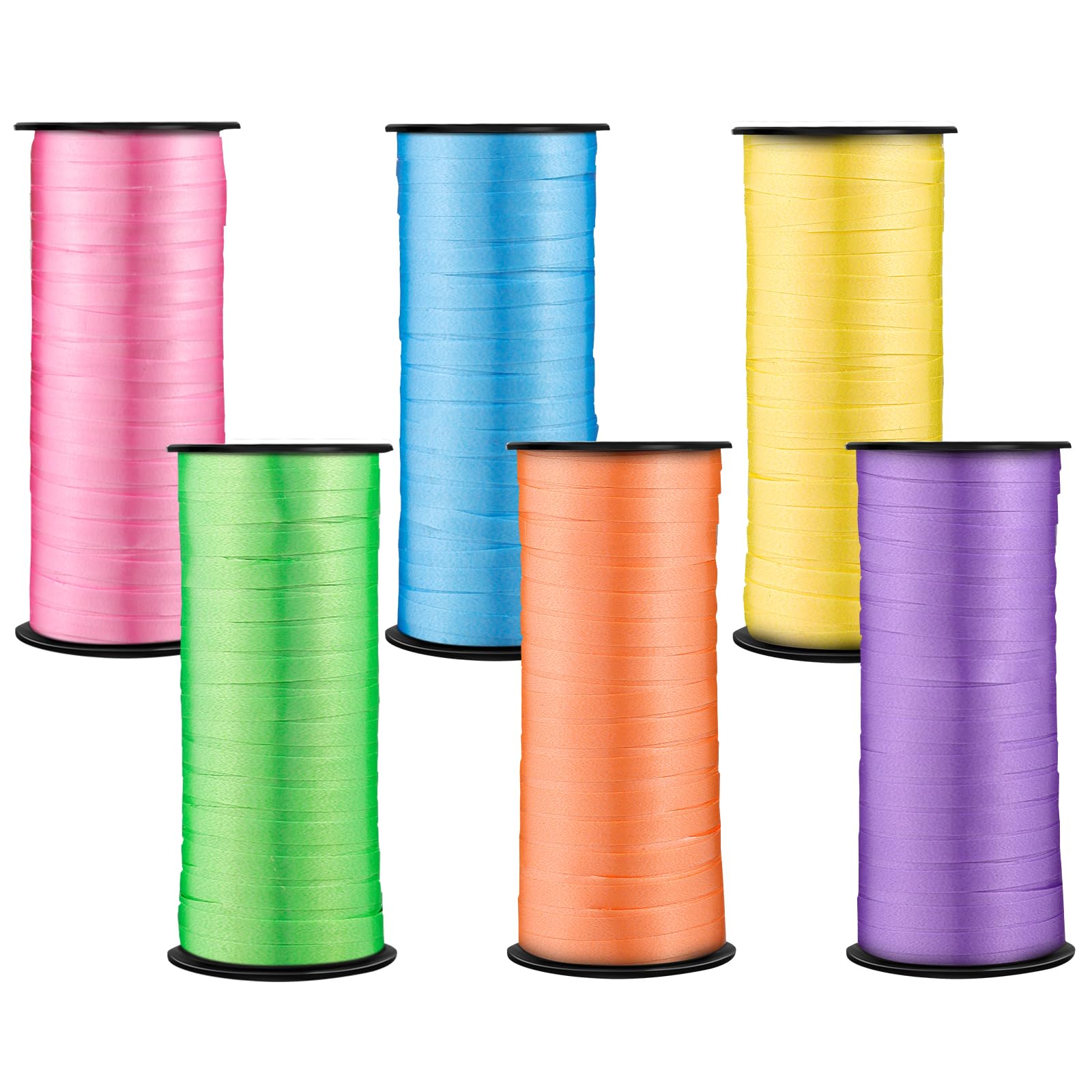 Snapklik.com : 6 Rolls Balloon String Ribbon Set, Curling Ribbon Spring ...