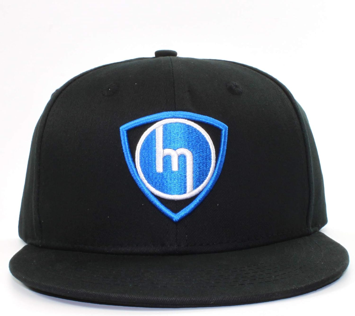 Rotary13B1 Old School M Rotor - Baseball Cap - Flat Brim Hat (Blue)