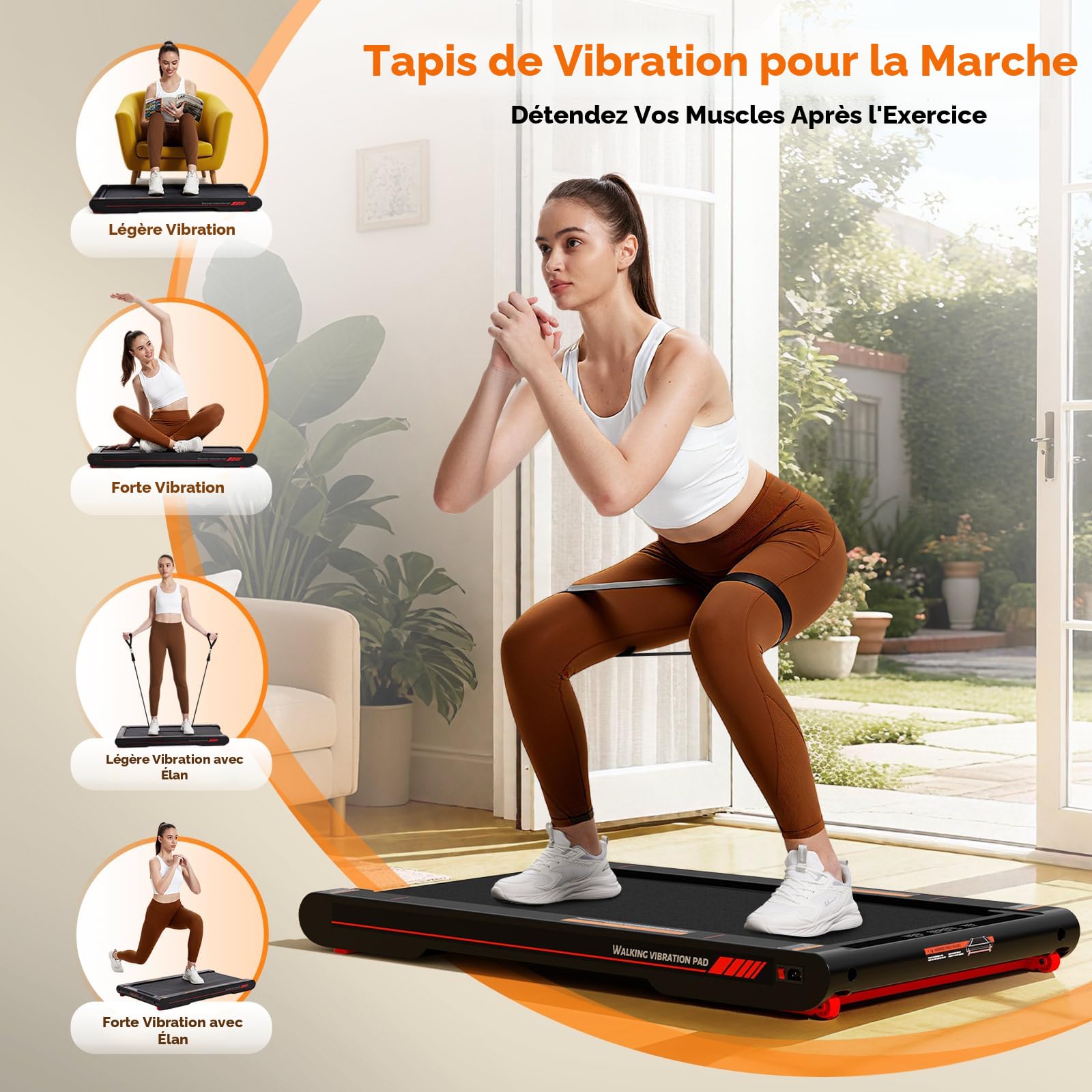 Tapis De Marche Vibrant Sperax - 4 En 1 Pour Bureau Et Maison
