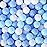 MoonxHome Ball Pit Balls for Kids, 100 pcs 2.15 Thicken Soft Plastic Crush Proof Ball Pit Balls BPA Phthalate Free Toy Balls, Ideal Gift for Christmas, White Blue Light-Blue