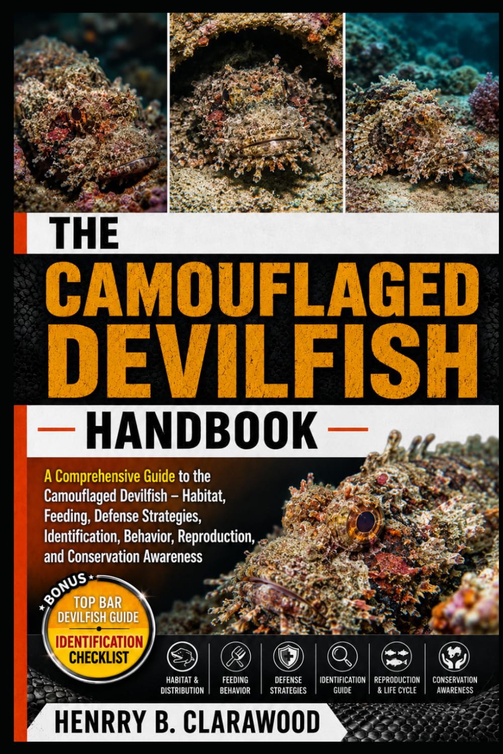 CAMOUFLAGED DEVILFISH HANDBOOK: A Comprehensive Guide to the Camouflaged Devilfish – Habitat, Feeding, Defense Strategies, Identification, Behavior, Reproduction, and Conservation Awareness