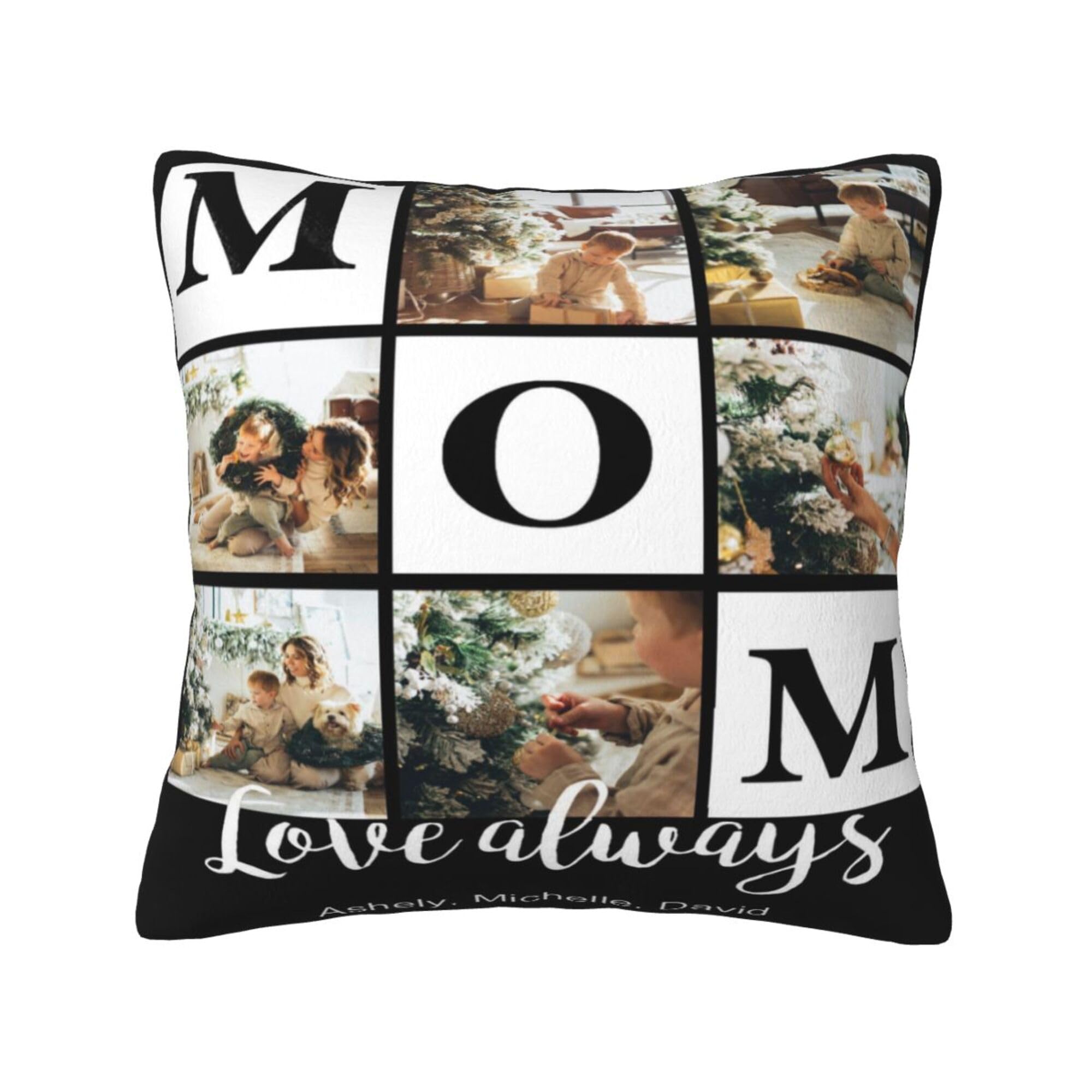 NGGBBDYGB Custom Throw Pillow Photo Pillow Personalized Name Pillow 18x18 Pillow Covers For Her