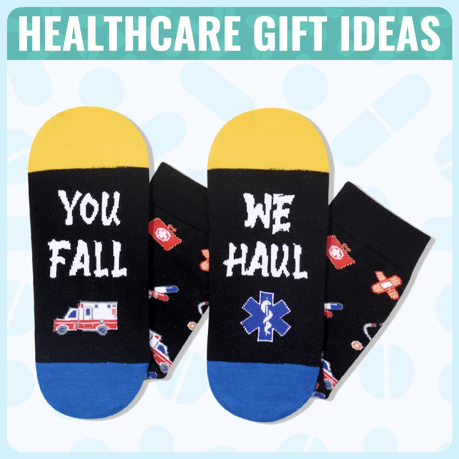 Zmart EMT Doctor Gifts for Men - EMS Week Gifts, Paramedic Gift for Women, EMT Doctor Socks