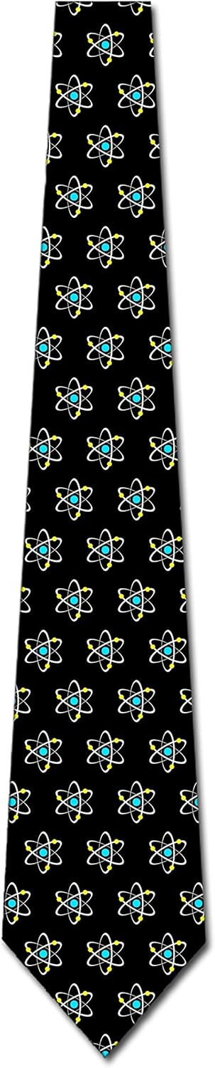 Three Rooker Atomic Nucleus Neckties Mens Science Ties Science Physics Chemistry Biology Tie