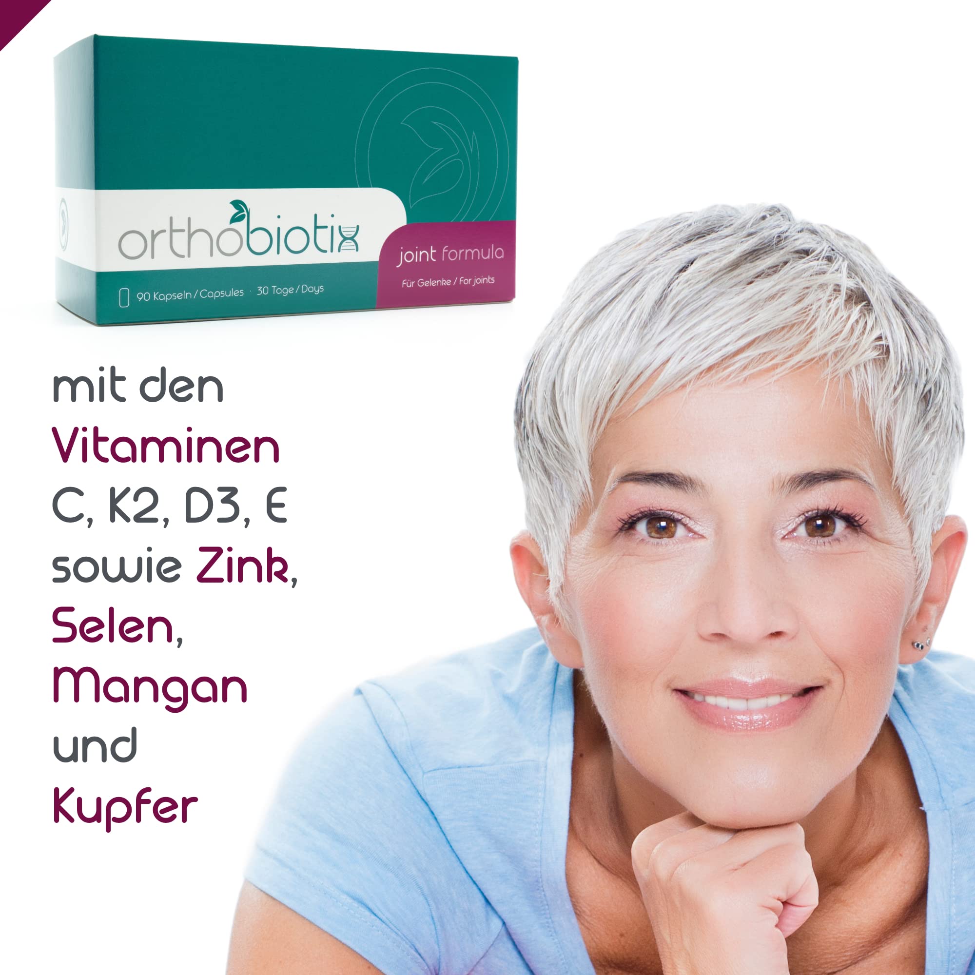 joint formula - mit Glucosamin, Chondroitin, MSM, Hyaluronsäure und 10 weiteren Nährstoffen - 90 Kapseln hochdosiert