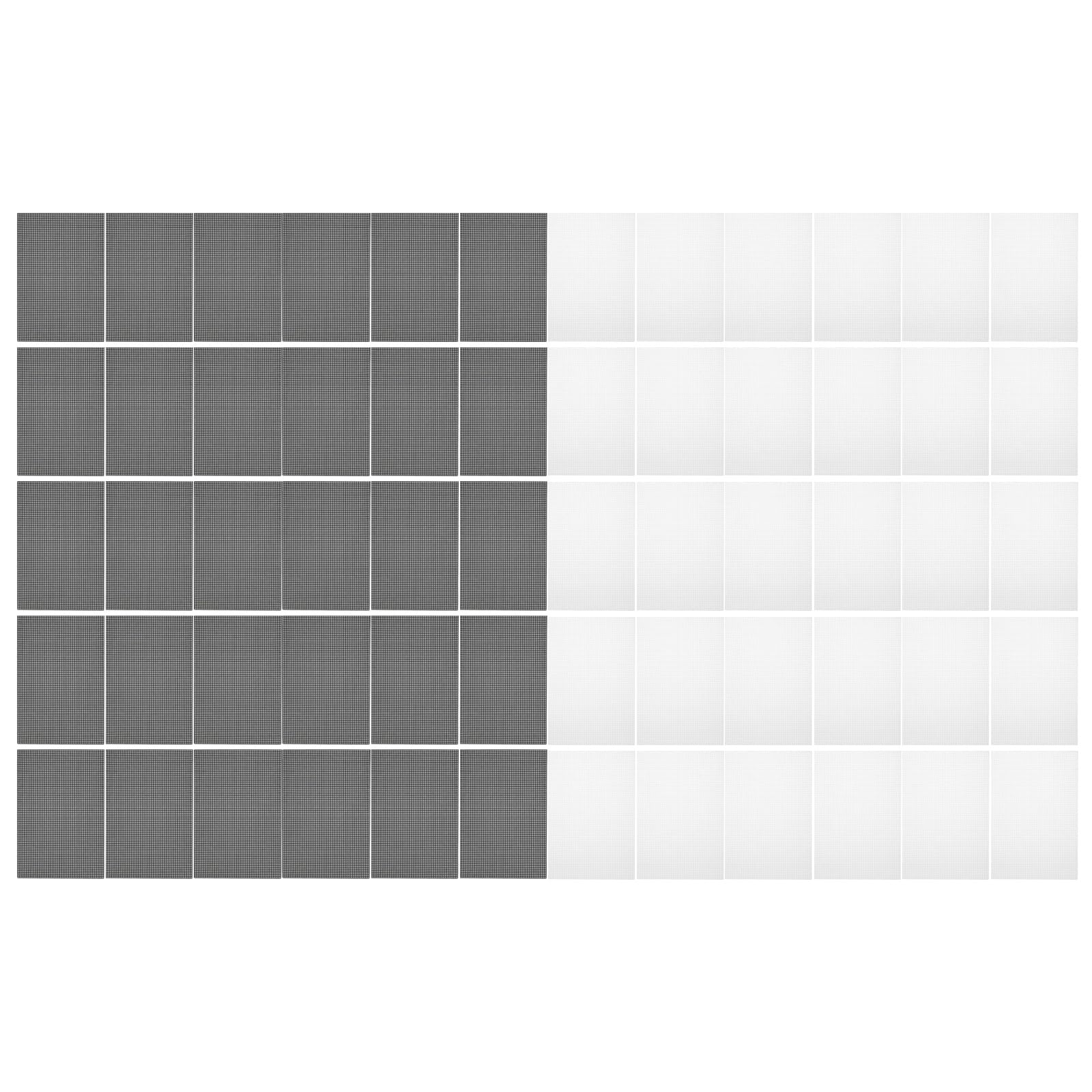 Kaeltsyn 30Pcs Knitting Board 30X20cm White Black for Sewing Craft Project Canvas Sheets
