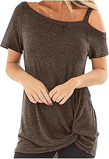 Women T Shirts Summer Tops Short Sleeve Shirt Round Neck Casual Tops Short Sleeve Crew Neck T Shirt Short Sleeve Round Neck Shirts Ladies V Neck Tops