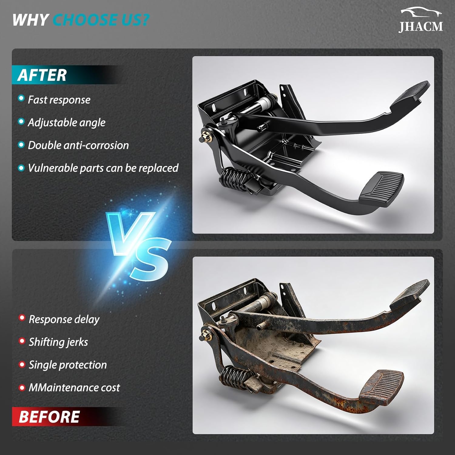 F3TZ-2455-ABrake Clutch Pedal Assembly with Bracket Spring Compatible with Ford F150 1992-1996, Ford F250 1992-1997,Ford F350 1992-1997,Bronco 1992-1996 Replaces F3TZ2455A