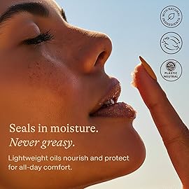 USDA Organic Lip Scrub Vanilla - USA Made with Natural Ingredients, Stocking Stuffers for Mom & Wife, Sugar Scrubber Exfoliator for Dry Lips, Small Stocking Stuffers for Women & Teenage Girls