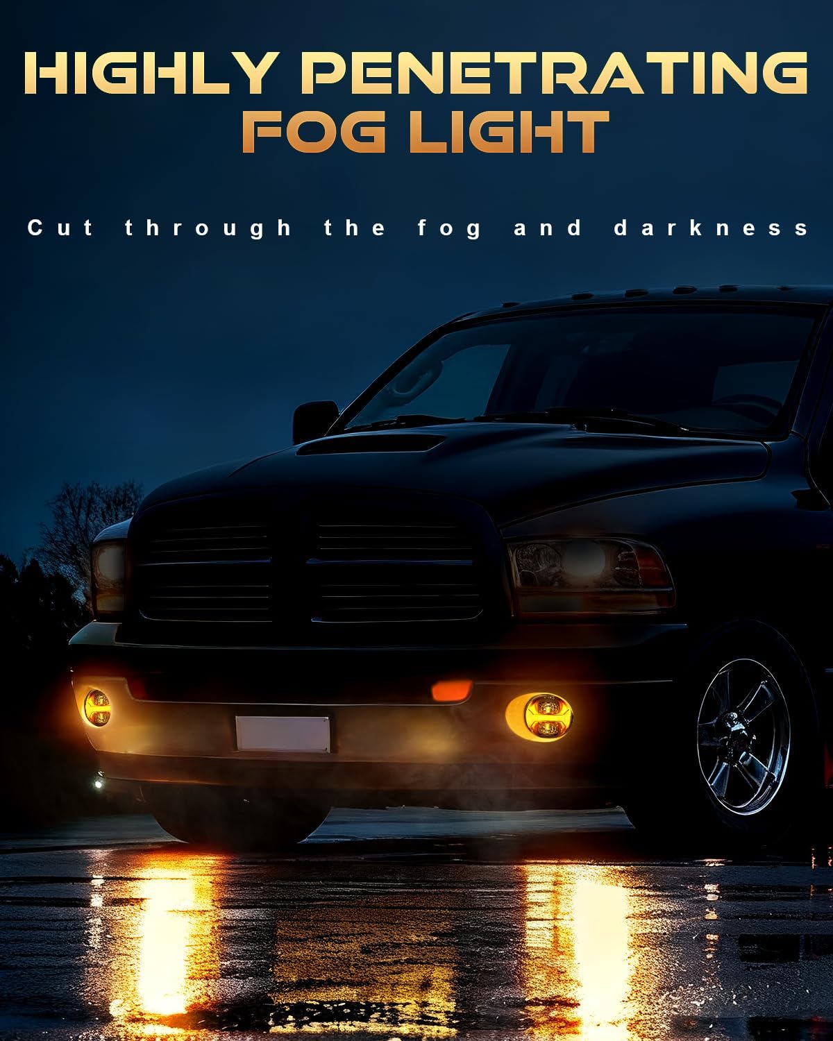 M MIBAHE Led Fog Lights with DRL Compatible with Dodge Ram 1500 2002-2008, Ram 2500 3500 2003-2009, Durango Truck 2004-2006,Black
