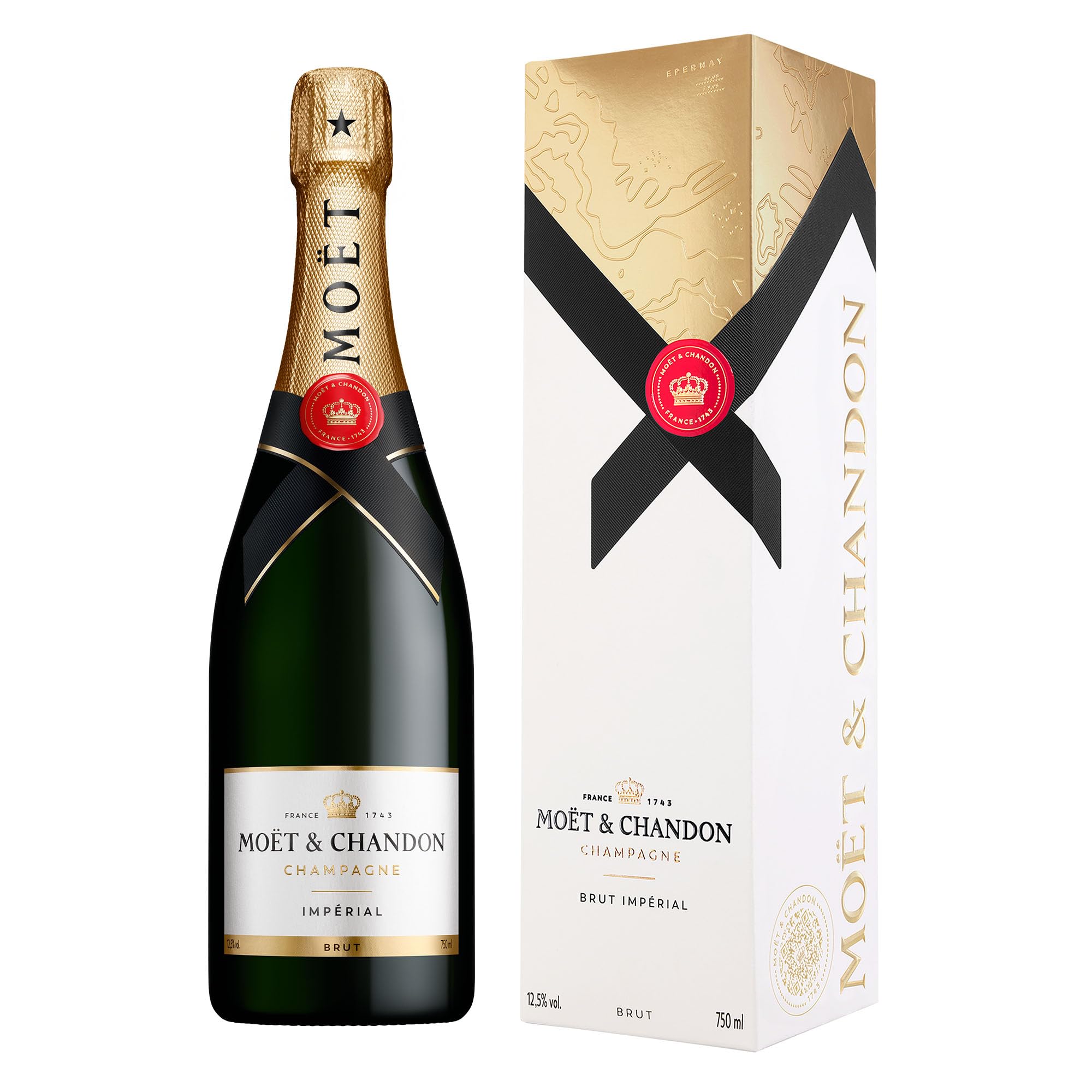 Moët & Chandon Impérial Brut Champagner, 75cl, in Geschenkbox | Ikone aus der Champagne | Elegant, frisch & fruchtig | Feine Perlage | Harmonische Balance