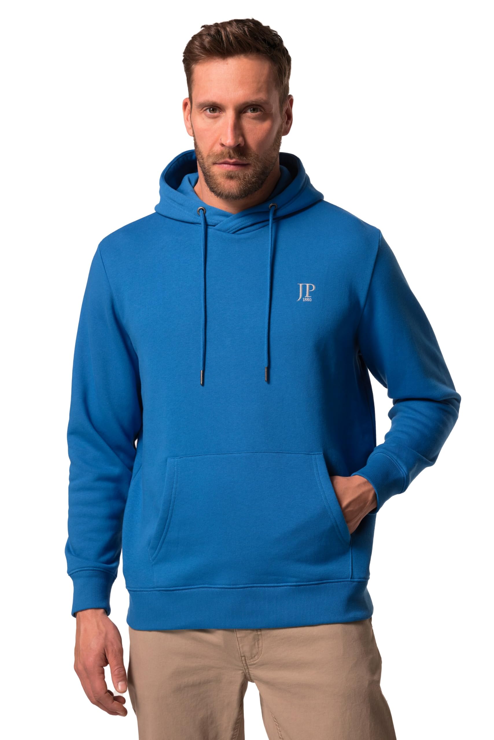 JP 1880 Herren große Größen Übergrößen Menswear L-8XL Hoodie, Kapuze, Kängurutasche 825950