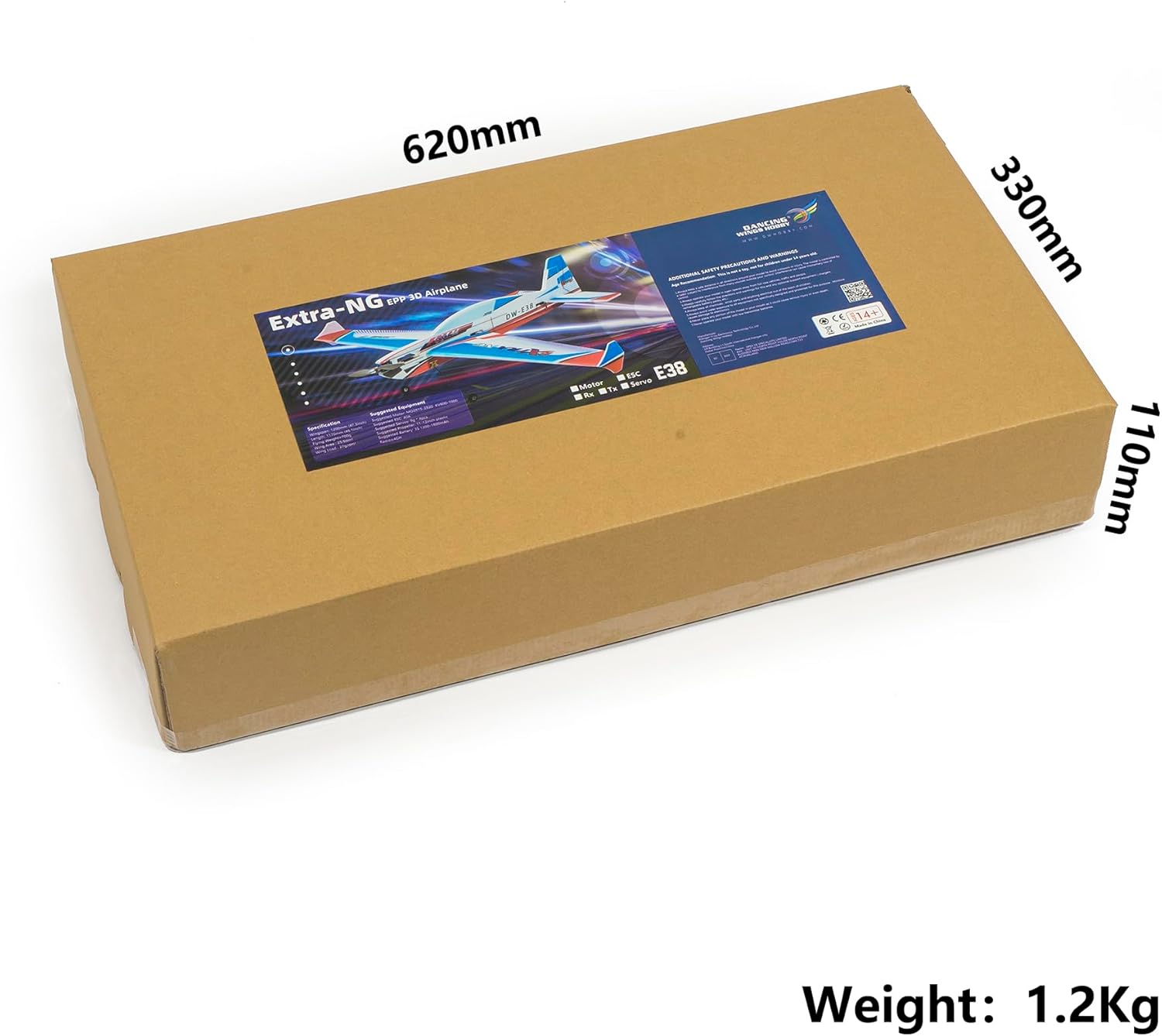 Remote Controlled 3D EPP RC Foam Airplane 1200mm Extra-NG Aircraft Need to Assemble (E3801)