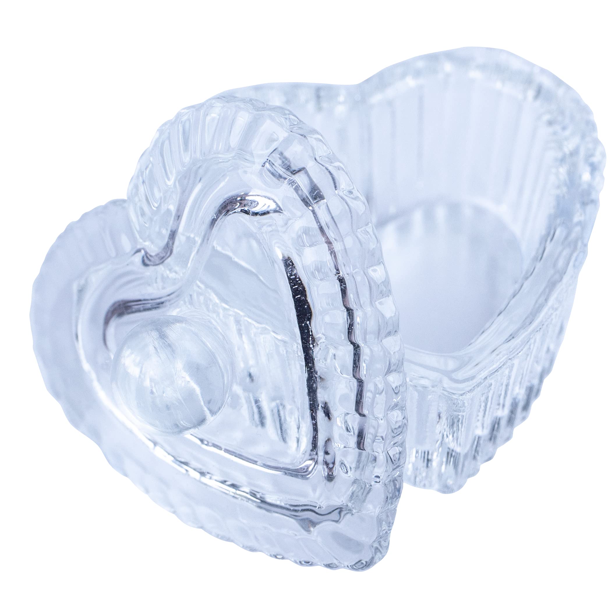 JNDProfessional Acrylic Liquid Monomer Dappen Dish + Lid Glass Crystal Bowl Nail Art Powder Cup (Mini Heart)