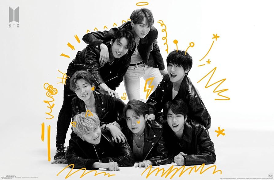 Amazon.com: Trends International BTS-MOS7-BW Wall Poster