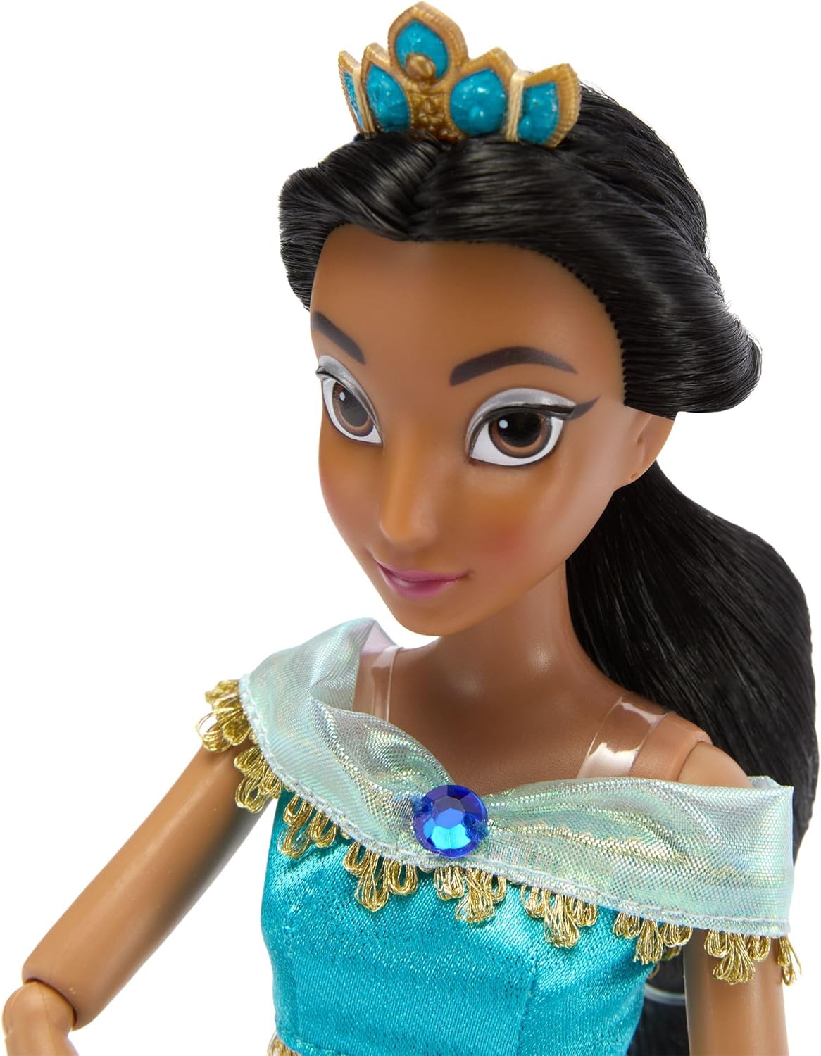 Disney Store Official Princess Ballet Doll - 11 Inch Jasmine Ballerina Doll - Includes Brush with Molded Details, 2 Tutu Outfits, Accessories and Dove Figure - Disney Princess Toys for Girls