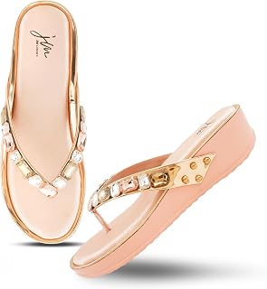 JM LOOKS Fashion comfortable latest & stylish Platform Wedges Heel Open Back sandals for womens and girls Price In India