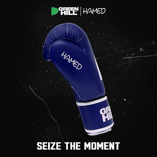 Miniatura 4 de Green Hill Guantes de boxeo Hamed para hombres y mujeres  Guantes de boxeo de piel sintética  Guantes de kickboxing para jóvenes y adultos  Guantes