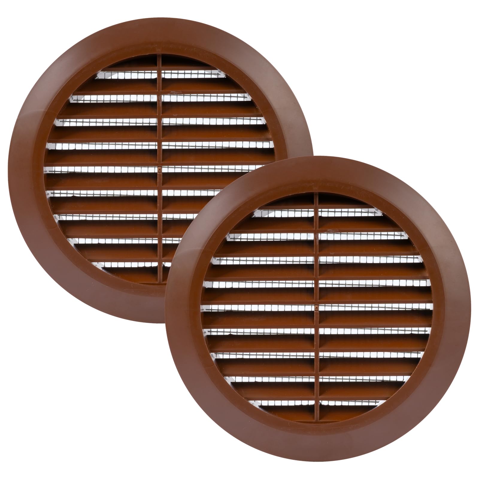 Grille d'aération anti-insecte marron 10,2 cm pour éliminer l'humidité