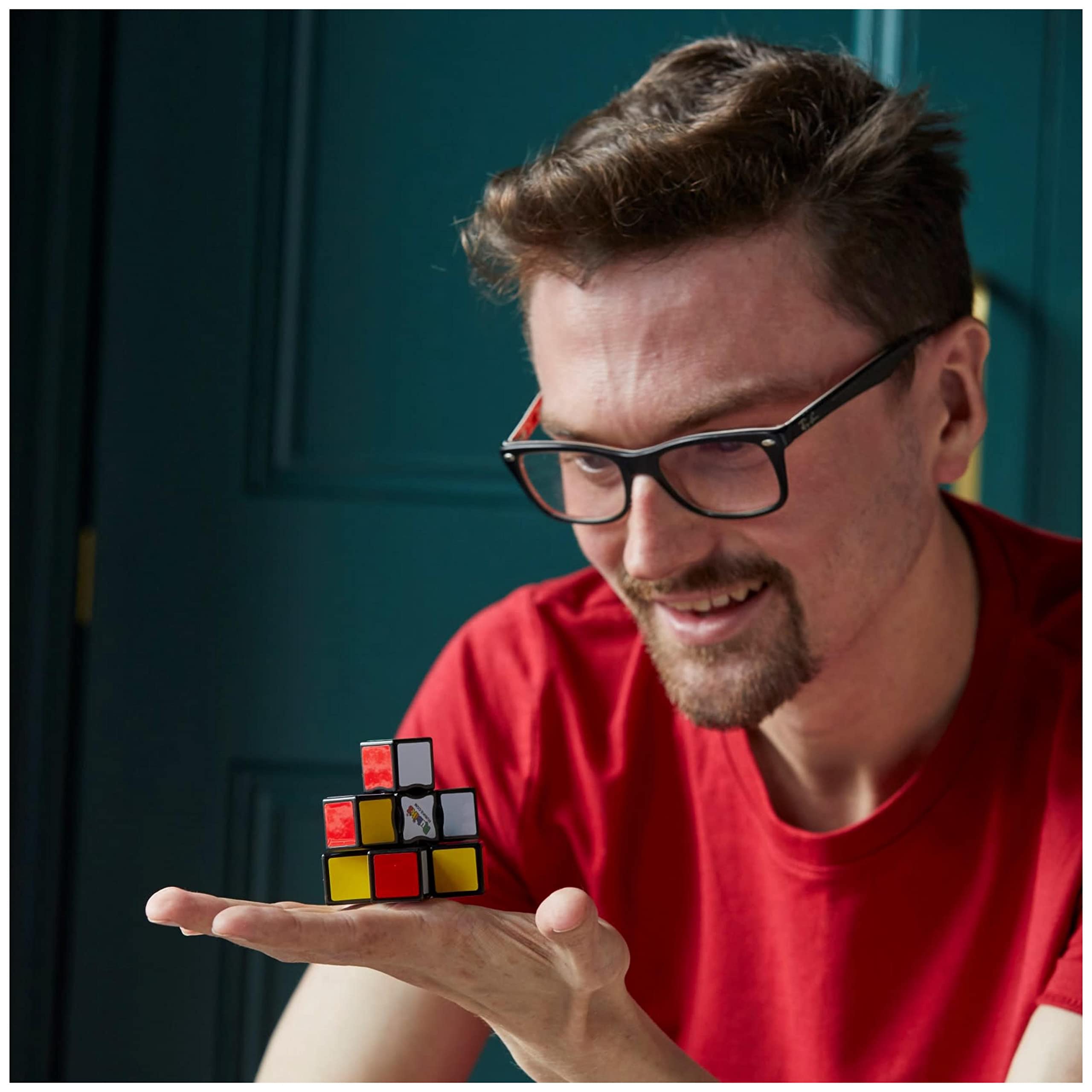 RUBIK'S, SPIN MASTER, Il Cubo di Rubik's 3x1 Edge, originale, per principianti, rompicapo professionale a cobinazione di colori, problem-solving, a uno strato, adatto a bambini dagli 8+