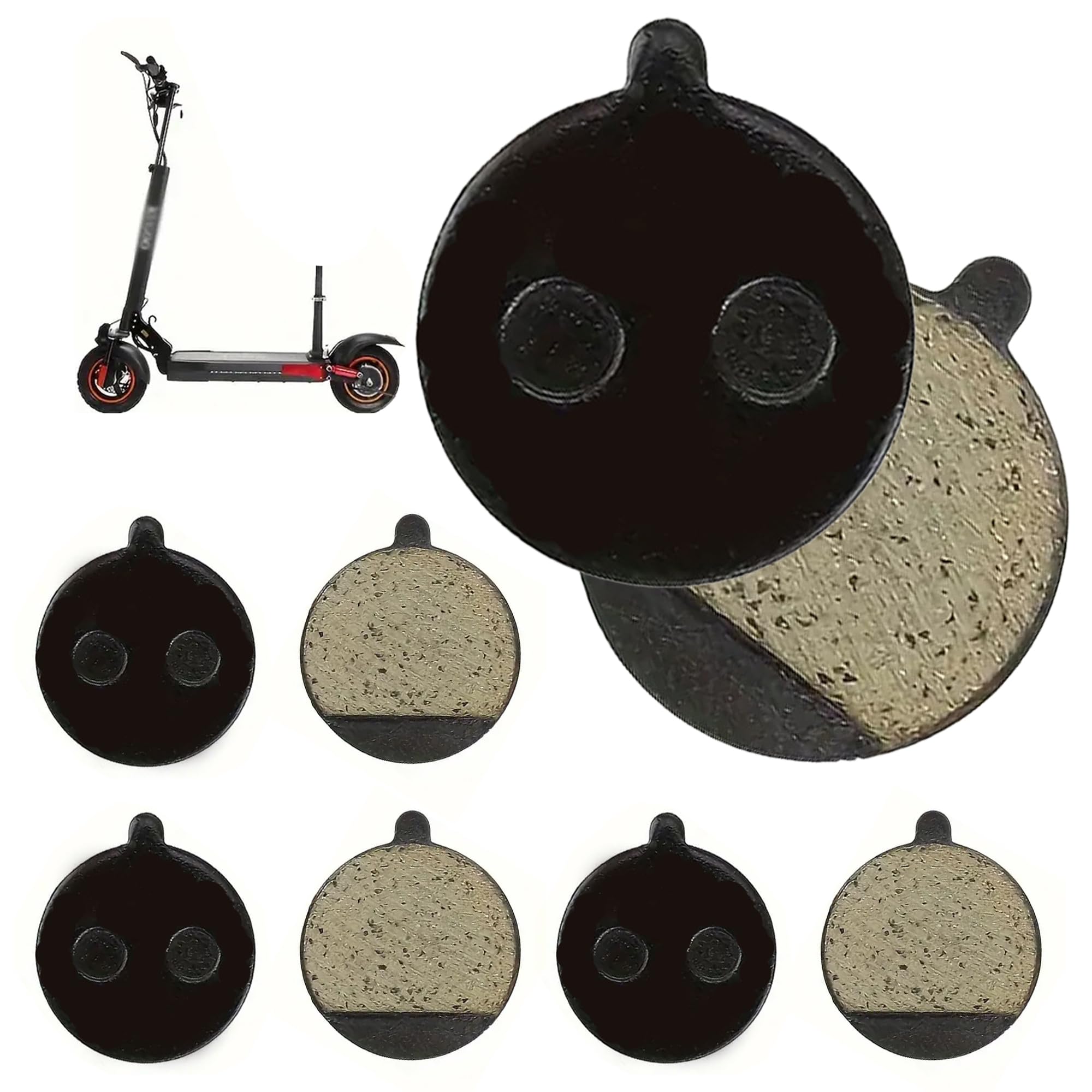 Ousuwo 4 Pairs Disc Brake Pads for Kugoo M4/M4 Pro