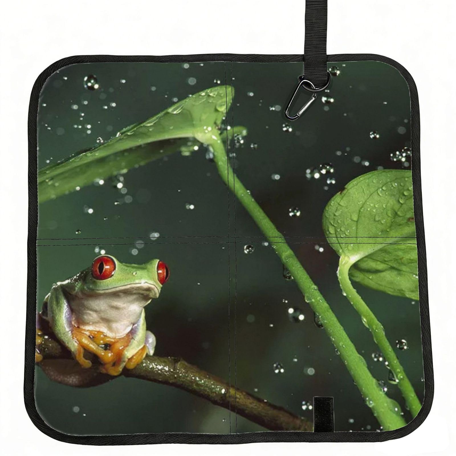 ERCgad Peace Tree Frog Print Foldable Seat Cushion Portable Chair Pad Lightweight Travel Outdoor Office Home