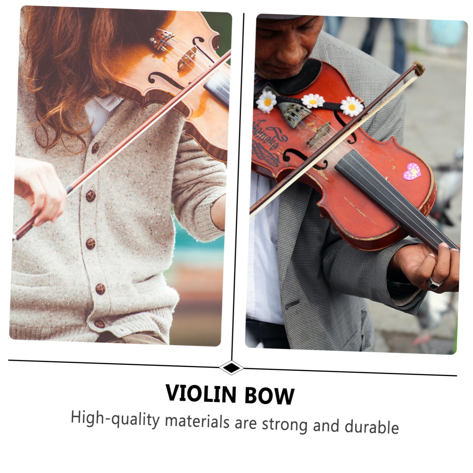 Archet 1/4 1/8 1/10 Archet Violon Bois Santal Rouge - Qualité Pro