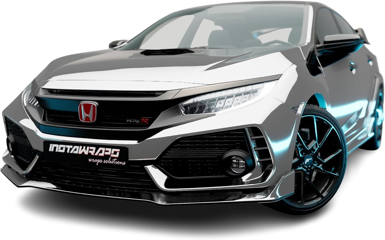 Averry SF100 Conform Chrome Silver | 843-S | Vinyl CAR WRAP Film (53in x 1ft (4.4 Sq/ft)) w/Free-Style-It Pro-Wrapping Glove