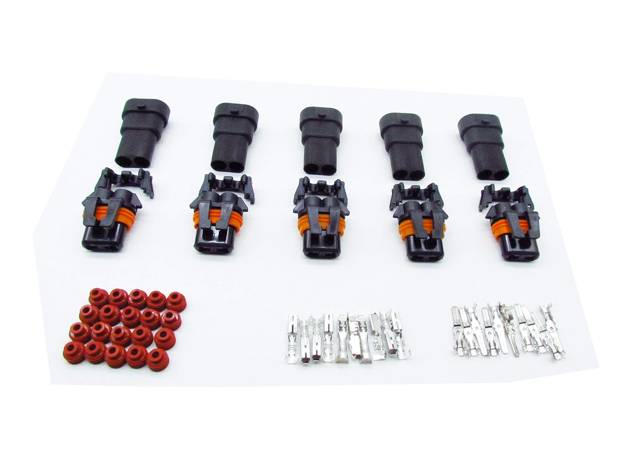 Kit Connettore Maschio Femmina 2 Pin Impermeabile Cavo Di Collegamento Rapido Per Luci Led Automobili 95471512