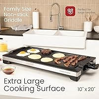 Vista 3 de Parrilla eléctrica para interiores de 1800 W, sin humo, con placa extraíble antiadherente, parrilla coreana de barbacoa con control de temperatura