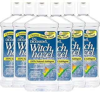T.N. Dickinson's Witch Hazel Astringent for Face and Body, 100% Natural, 6 Count