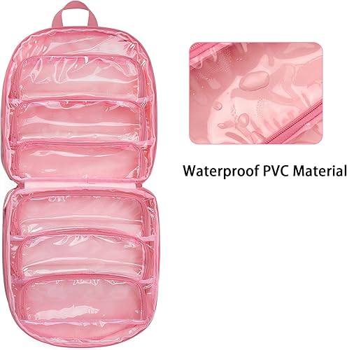 Miniatura 2 de LoDrid Mochila de transporte compatible con LOL Surprise Dolls All estuche de almacenamiento con 6 bolsillos transparentes para organizador y