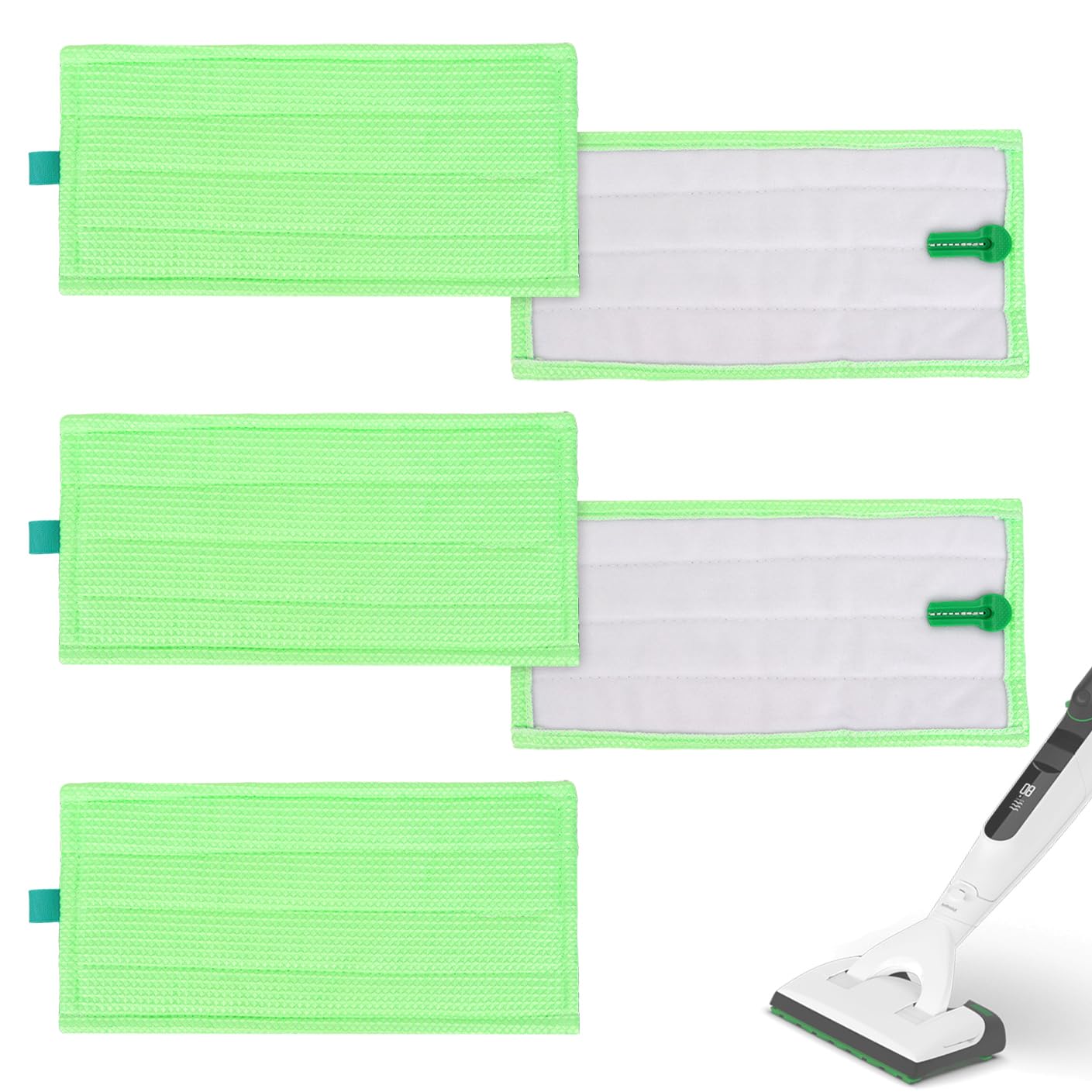 5 panni in microfibra compatibili con aspirapolvere Vorwerk per pavimenti duri MF600/SP600/SPB100/SP7 – Panno di pulizia di ricambio per Vorwerk Tiger Kobold, lavabile e riutilizzabile
